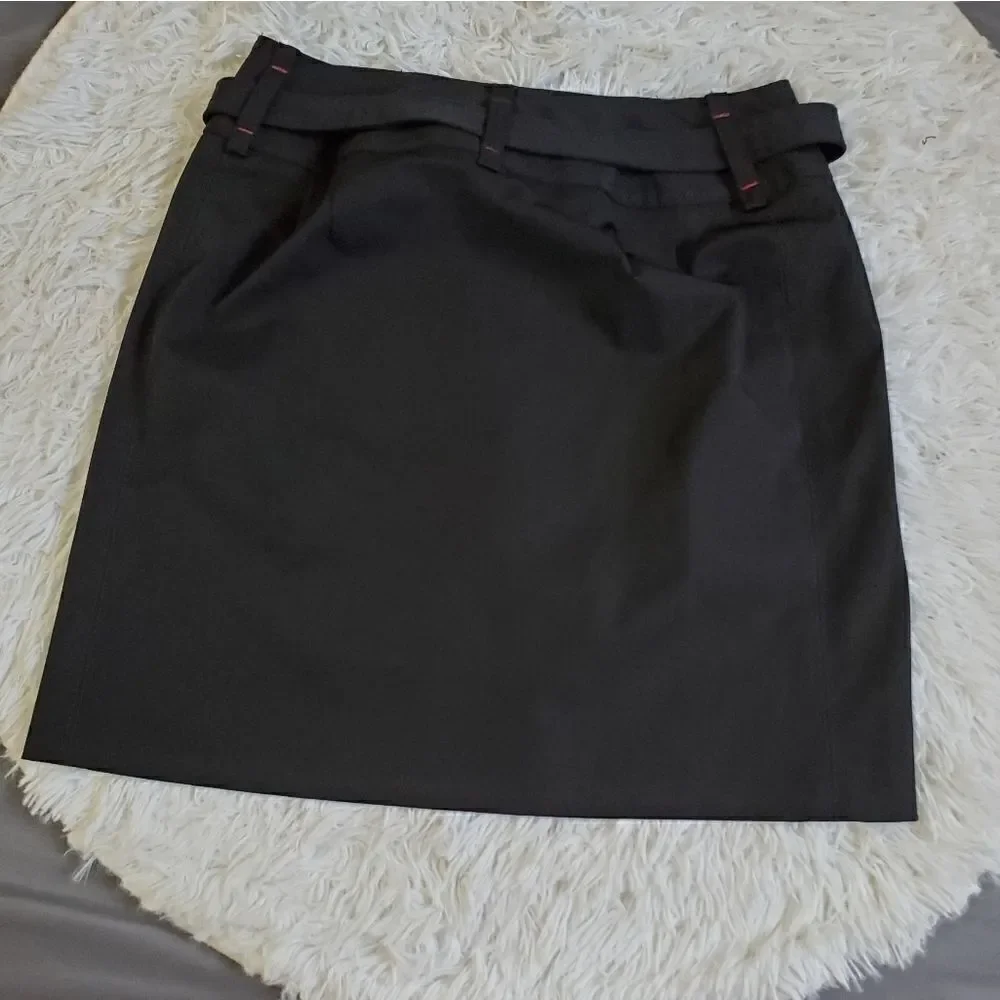 Ann Taylor loft belted skirt with red accents sz 0